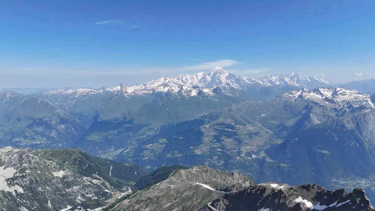 Aerial cityscape background